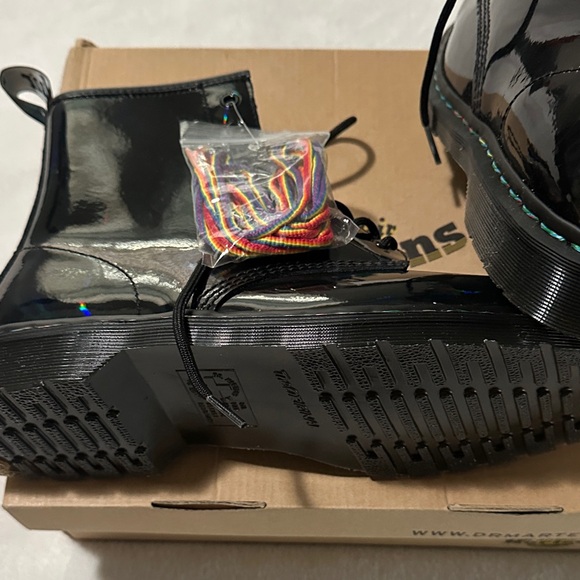 Dr. Martens Black Patent Leather Boots - Picture 4 of 13